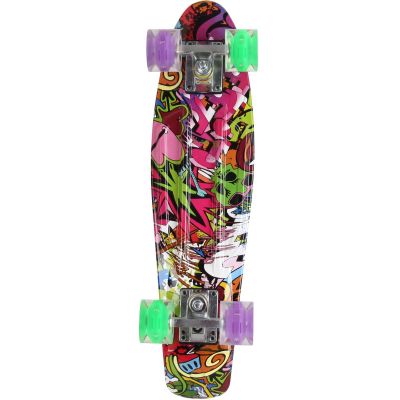 8. PLASTIK-SKATEBOARD 22 ZOLL ENERO GRAFFITI LED 1030852