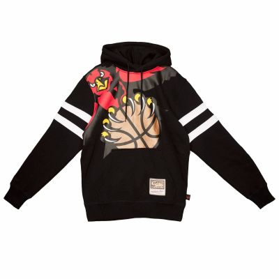 Mitchell & Ness NBA Big Face 2.0 Atlanta Hawks Hoodie Schwarz