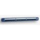 EmiterNet Panel 19", 24xRJ45 UTP cat.5e (1U) mit Ablage, blau (PoE)