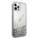 4. Guess GUHCP12LGLVSSI iPhone 12 Pro Max 6,7" Silber/Silber Hardcase Glitter Vintage Script