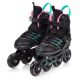 4. Meteor M 34-38 Buzzy Rollschuhe Schwarz/Rosa/Mint
