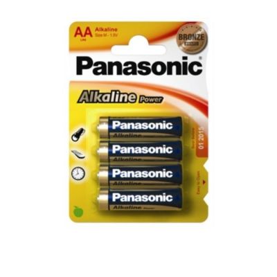 PANASONIC LR6 AA-Batterien, Blisterpackung mit 4 Stück