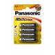 PANASONIC LR6 AA-Batterien, Blisterpackung mit 4 Stück