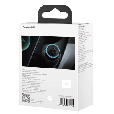 6. Baseus Golden Contactor Pro Quick Charger Auto Ladegerät USB Typ C / USB 40 W Power Delivery 3.0 Quick Charge 4+ SCP FCP AFC grau (CCJD-0G)