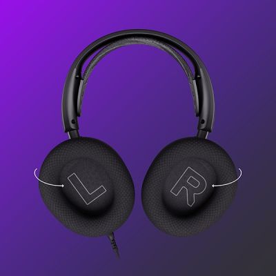 30. Steelseries Arctis Nova 1 Gaming-Headset mit Kabel und Kopfbügel, Schwarz