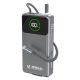 Dudao K31 Pro 45W 20000mAh Powerbank mit integriertem einziehbarem USB-C-Kabel - Grau