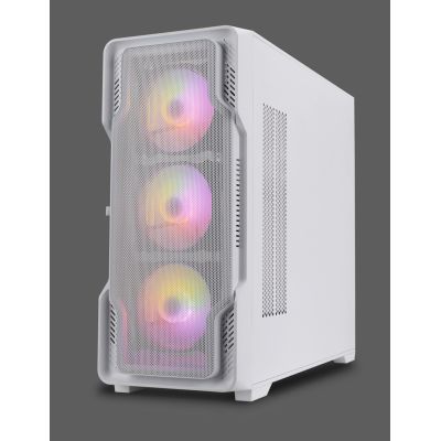 4. Nanoxia DS-9ARGB-W Midi-Tower-Computersicherheit & Halterungen Weiß