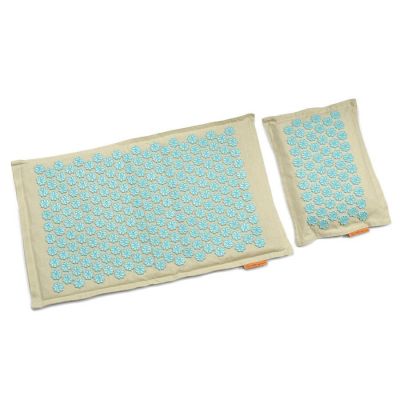 10. Akupressurmatte + Kissen SMJ Sport YG009 Premium Eco (Leinen Kokosnuss Buchweizen)