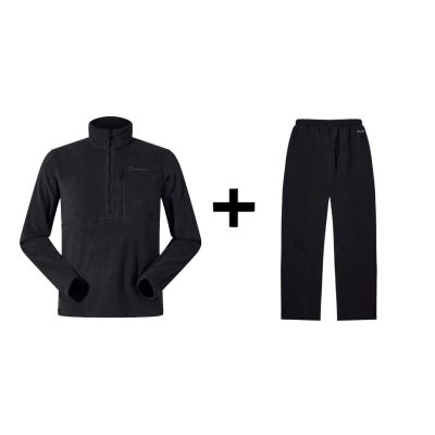 Berghaus Prism PT HZ Sweatshirt Größe L Schwarz + Berghaus HILLWALKER OVRTRS AM BLK/BLK Größe L