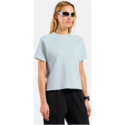 7. Damen-T-Shirt mit kurzen Ärmeln ODLO Crew Neck s/s CUBIC, blau