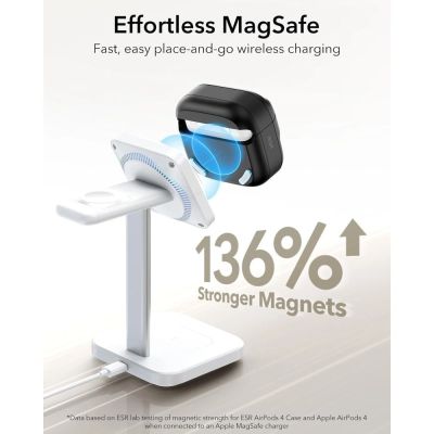 8. ESR Pulse Halolock Magsafe Hülle für AirPods 4 – Schwarz