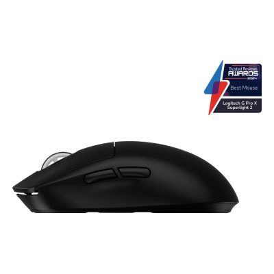18. Logitech G PRO X Gaming-Maus, rechte Seite, kabellos, optisch, 32.000 DPI