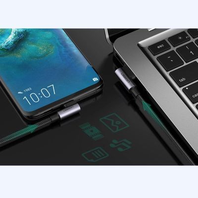 4. Ugreen USB-Kabel - USB Type C Quick Charge 3.0 QC3.0 3 A 0,5 m grau (US176 20855)