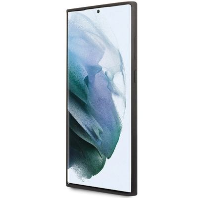 5. Karl Lagerfeld Silikon Ikonik Hülle für Samsung Galaxy S24 Ultra – schwarz