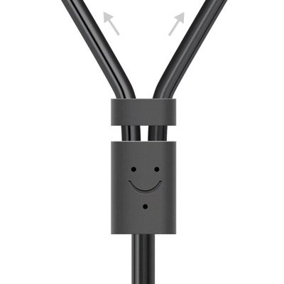 2. Ugreen AV102 10561 Audio-Miniklinkenkabel 3,5 mm (weiblich) – 2RCA (männlich) 0,25 m – grau
