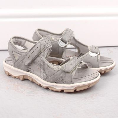6. Bequeme Rieker W RKR674 Sandalen grau