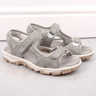 6. Bequeme Rieker W RKR674 Sandalen grau