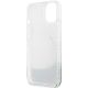 7. Guess Liquid Glitter Marble Hülle für iPhone 14 – Weiß