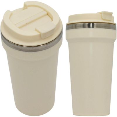 8. EXCELLENT HOUSEWARE THERMO-REISEBECHER 500ML - ECRU