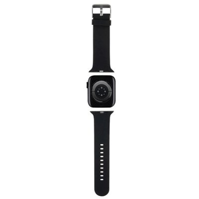 2. Karl Lagerfeld 3D Rubber Karl&Choupette Heads Armband für Apple Watch 38/40/41 mm – Schwarz