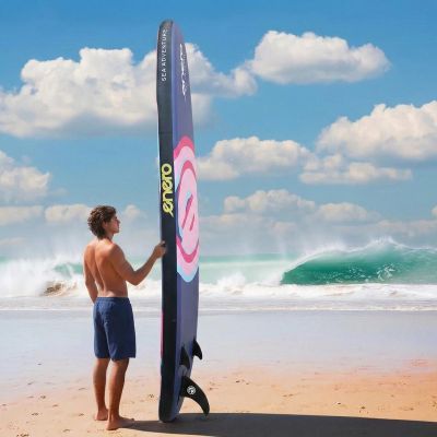11. SET - ENERO AUFBLASBARES SUP-BOARD 320x81x15CM LILA