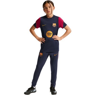 6. Nike FC Barcelona Strike Kinder-T-Shirt Marineblau und Burgunderrot II3237 401