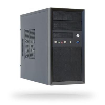 6. Chieftec CT-01B-OP Gehäuse (Micro ATX; schwarz)
