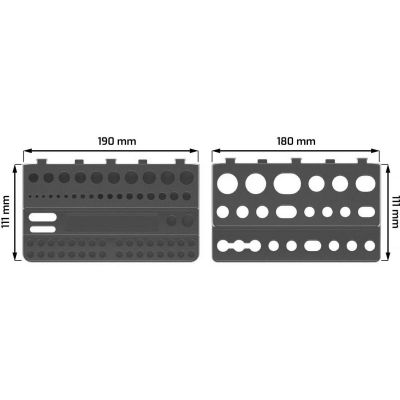 7. BINEER KISTENBERG REGALORGANIZER-SET FÜR SCHRAUBENDREHER UND BOHRER