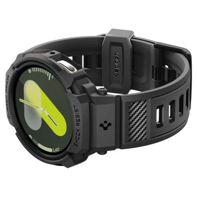 8. Spigen Rugged Armor Pro Armband für Samsung Galaxy Watch 8 44 mm – Mattschwarz