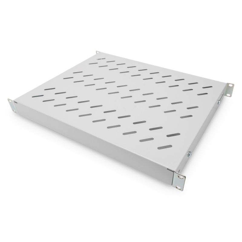 2. Digitus-Regal mit variablen Montageschienen zur Festinstallation in 483 mm (19") Schränken