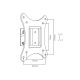 6. BLOW 76-852# Monitor-Wandhalterung (Wandmontage, neigbar; 10" - 25"; max. 20 kg)