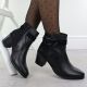 5. Damen-Ankle-Boots aus Leder mit schwarzem Absatz, Rieker Y2066-00