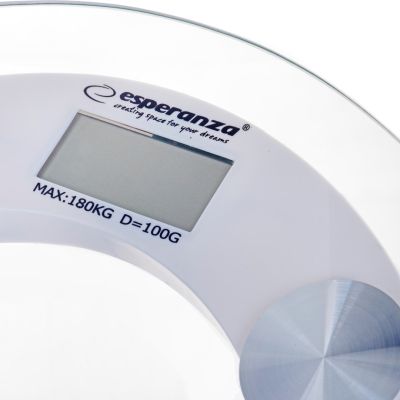 2. Esperanza Pilates EBS008W Badezimmerwaage (transparent)