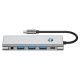 4. Tech-Protect HB04 HUB Adapter 9in1 USB-C + USB2.0 + USB3.0 + HDMI 4K 60Hz + SD/TF + PD100W + AV3.5 - grau