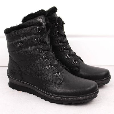 27. Remonte W RKR629B isolierte Lederstiefelette, schwarz