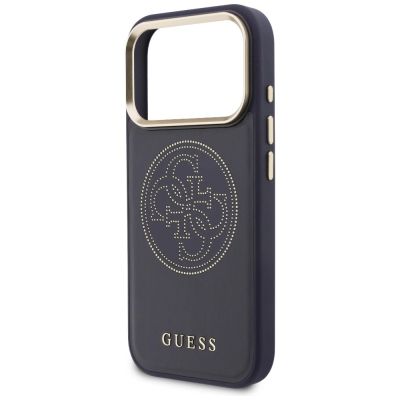6. Guess Perforierte 4G MagSafe Hülle für iPhone 17 Pro Max - blau