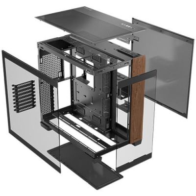 19. Antec C8 Full-Tower-Computergehäuse aus Holz, Schwarz