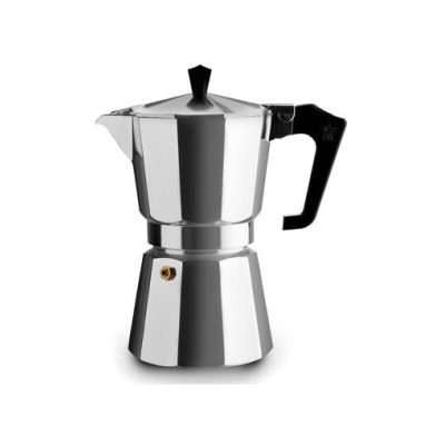 PEZZETTI Italexpress Moka Pot 0,45 l Aluminium, Schwarz