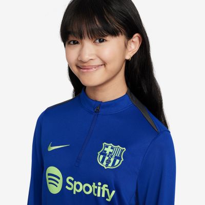 3. Nike FC Barcelona DF Academy Pro Drill Top Jr FQ2756-418 Sweatshirt