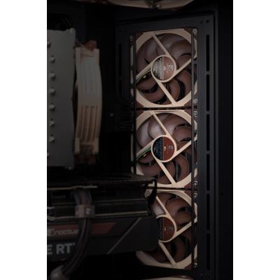 5. Noctua NF-A12X25 G2 PWM SX2-PP Computer-Kühlsystem Gehäuselüfter 12 cm Beige 2 Stück.