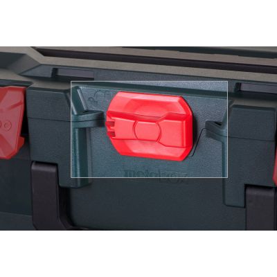 9. METABO W 18 LTX 150 QUICK Winkelschleifer (600404650) + metaBOX 165 L Koffer Grün, Schwarz