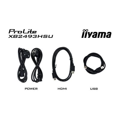21. iiyama ProLite XB2493HSU-B1 Computermonitor 60,5 cm (23,8") 1920 x 1080 px Full HD LED Schwarz