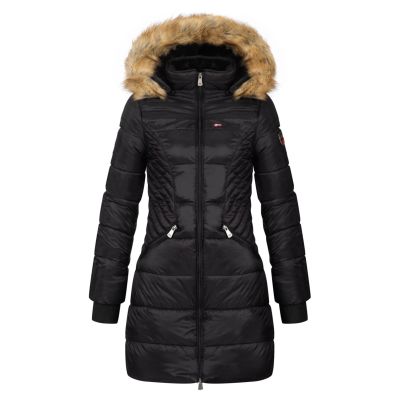 Damen PARKA Geographical Norway ABEILLE BLACK DISTRI LADY 2601-9 DBC BLACK (WY4579F/GN-NOIR)
