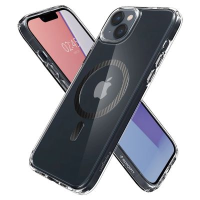 16. Spigen Ultra Hybrid Mag Case mit MagSafe für iPhone 14 Plus – Transparentes Grau