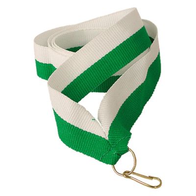 7. 11 mm breites Band – weiß und grün