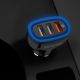 9. Dudao Autoladegerät Schnellladung Quick Charge 3.0 QC3.0 2,4A 18W 3x USB weiß (R7S weiß)