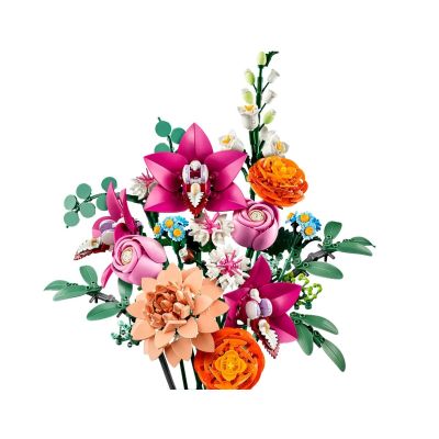 14. LEGO ICONS 10342 Botanik – Wunderschöner Strauß rosa Blüten