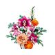 14. LEGO ICONS 10342 Botanik – Wunderschöner Strauß rosa Blüten