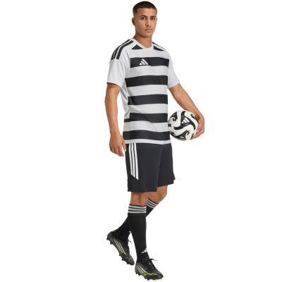 8. Herren-T-Shirt adidas Hooped 26 Jersey grau-schwarz KF3396