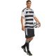 8. Herren-T-Shirt adidas Hooped 26 Jersey grau-schwarz KF3396